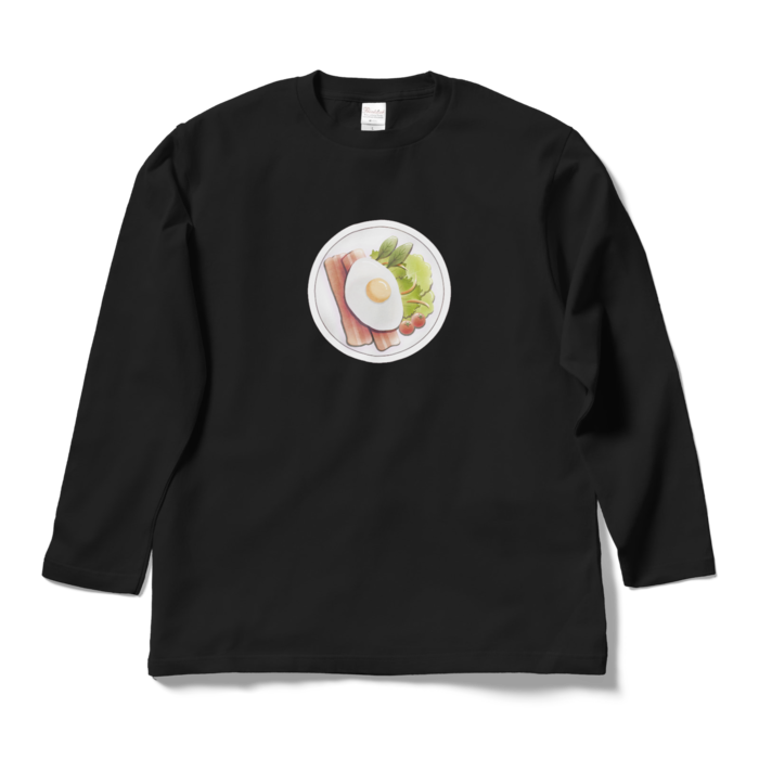 ロングスリーブTシャツ 黒色 L
