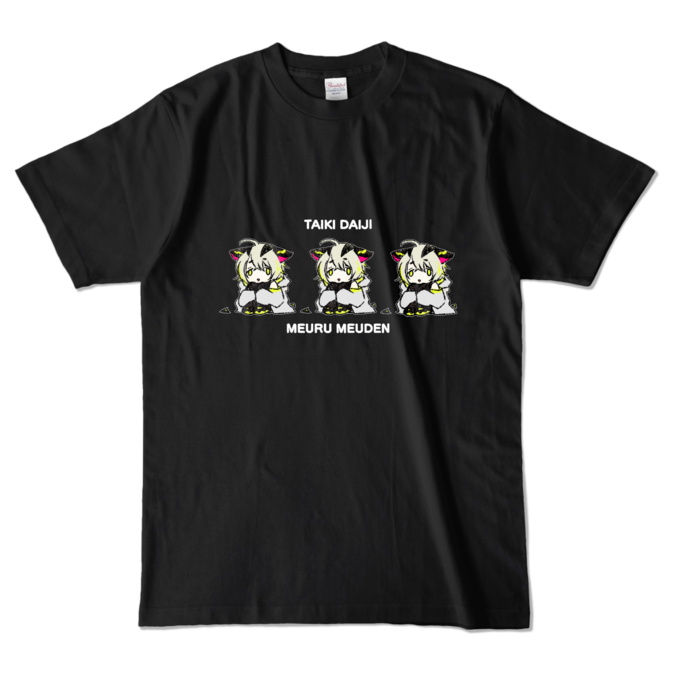 【3体】カラーTシャツ - L - ブラック (濃色)(1)