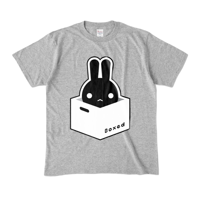 【濃Ｔ】黒：M（杢グレー）