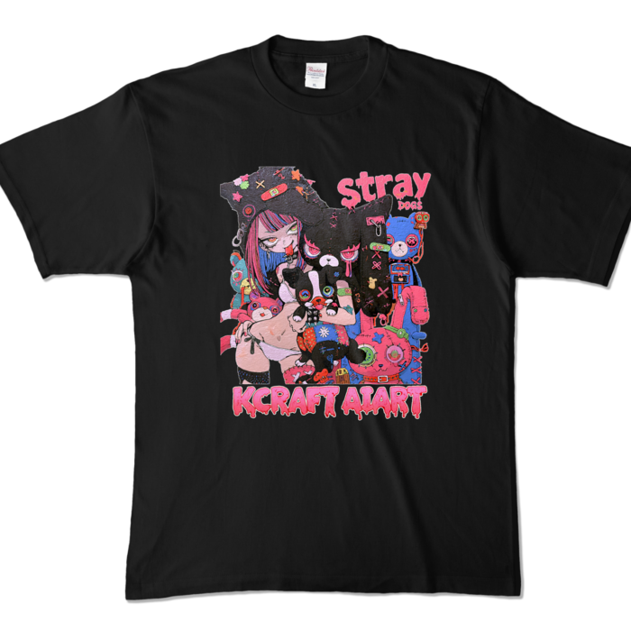 カラーTシャツ - XL - ブラック (濃色)