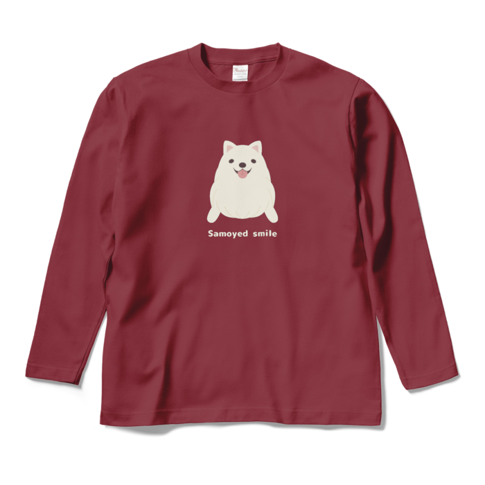 ロングスリーブTシャツ　バーガンディ　M