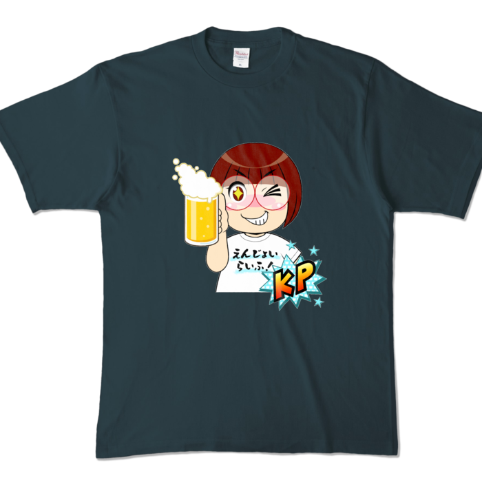 カラーTシャツ - XL - デニム (濃色)