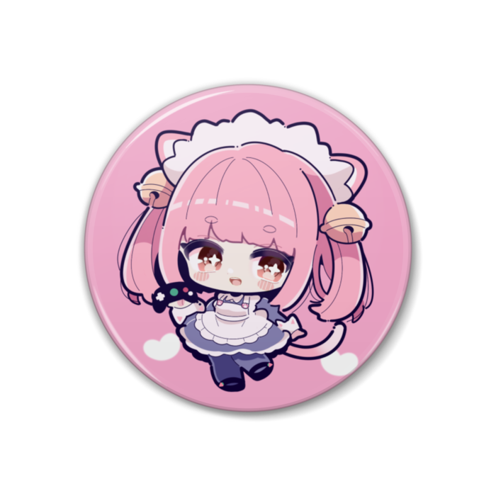 デフォルメ缶バッジ 桃 おみやけやさん Booth デフォルメ缶バッジ 桃 おみやけやさん Booth