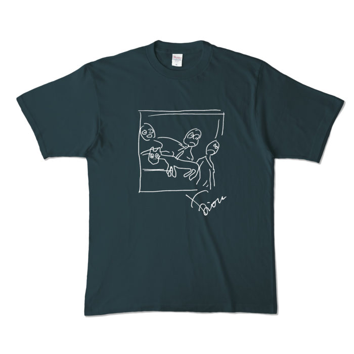 ゲ◯ニカカラーTシャツ - XL - デニム