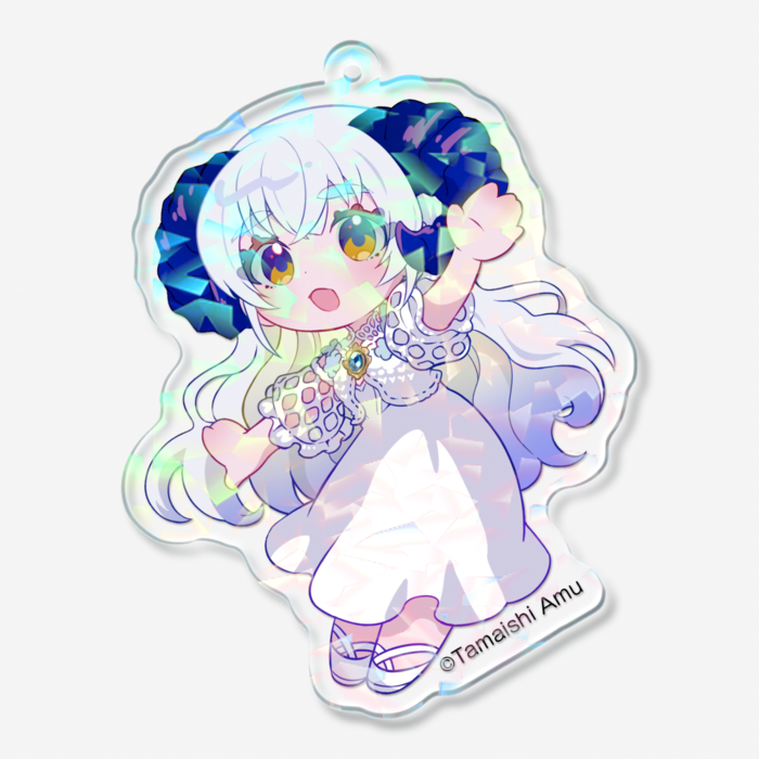 ホログラムアクリルキーホルダー - 70 × 70mm