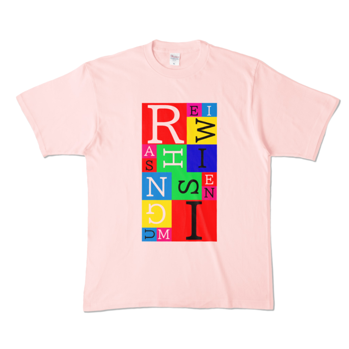 カラーTシャツ - XL - ライトピンク (淡色)