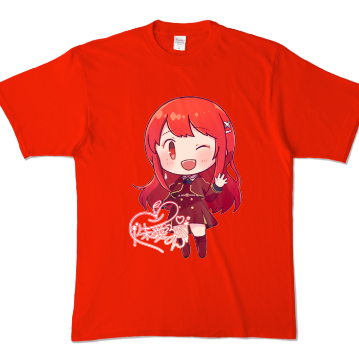 カラーTシャツ - XL - レッド (濃色)