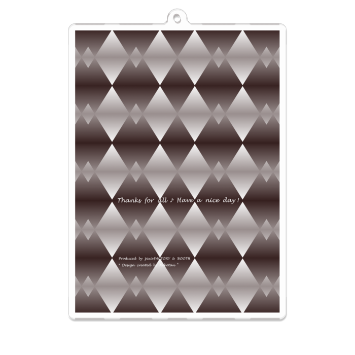 アクリルキーホルダー - 100 x 100 (mm)