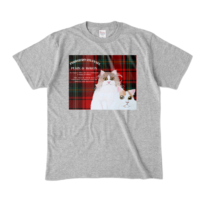 カラーTシャツ - M - 杢グレー (濃色)