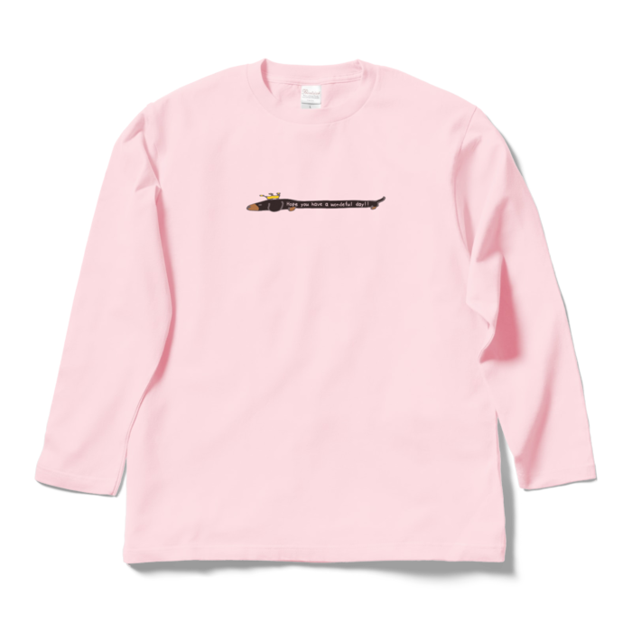 ワンダフルロングスリーブTシャツ - L - ライトピンク