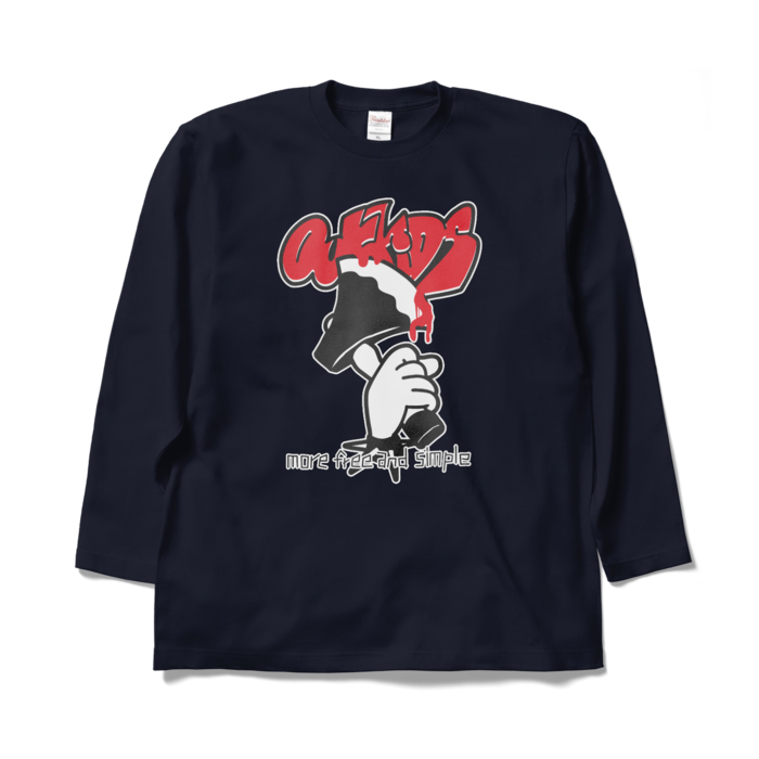 ロングスリーブTシャツ - XL - ネイビー
