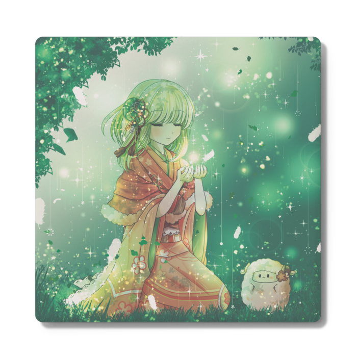 ひつじと初夏の木漏れ日