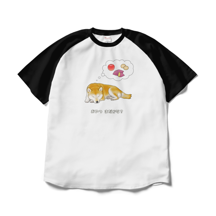 ラグランTシャツ - XL - ホワイト×ブラック / Size XL, White & Black