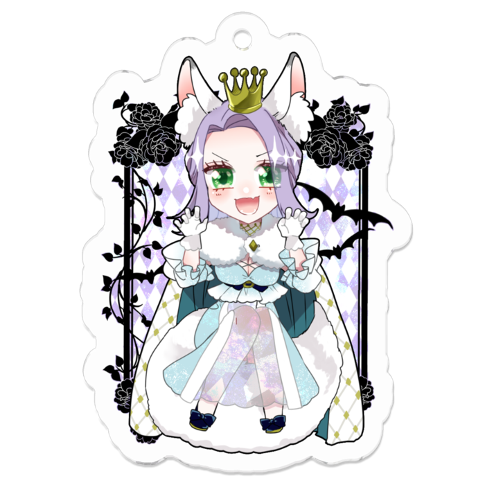 アクリルキーホルダー（コーティング） - 50 x 50 (mm)