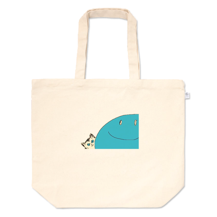 ブルーアイとブルー＃２・トートバッグ - L - プリント面積小(2)