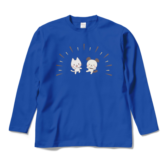 ロングスリーブTシャツ　青色　M