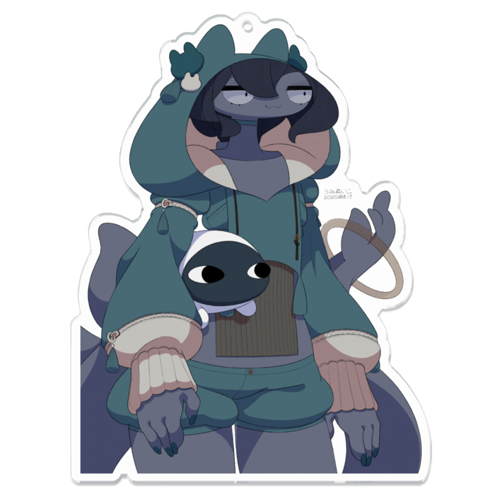 アクリルキーホルダー（コーティング） - 100 x 100 (mm)