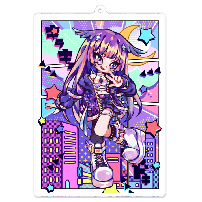 アクリルキーホルダー - 100 x 100 (mm)