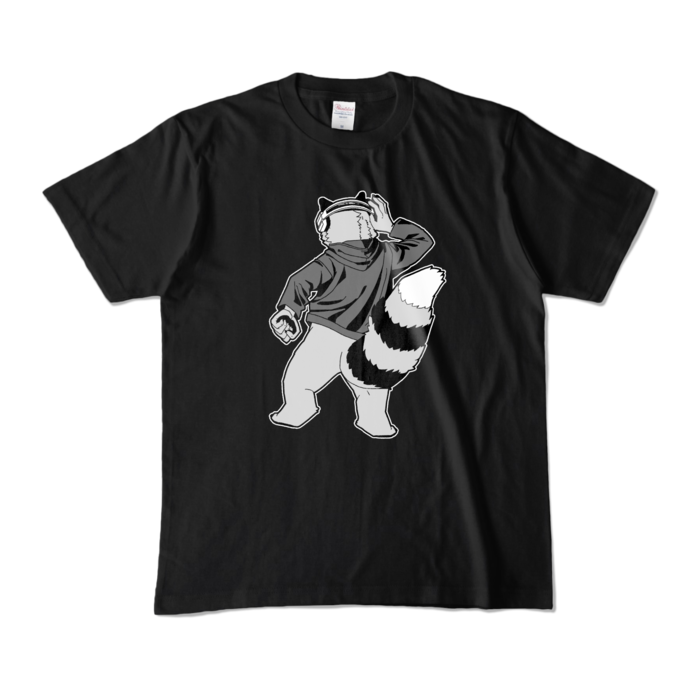 黒Tシャツ（モノクロ）- M -