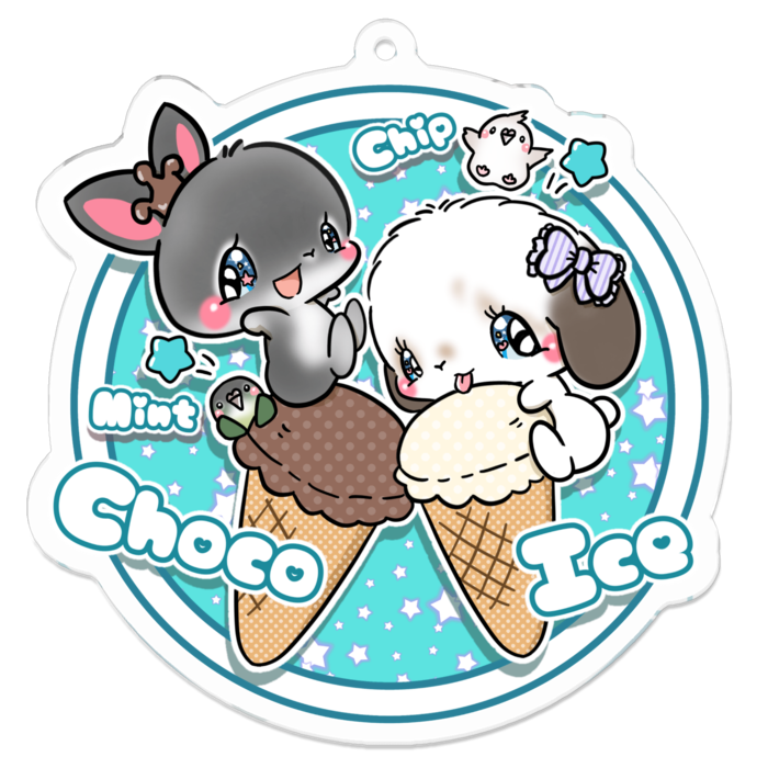 アクリルキーホルダー - 70 x 70 (mm)