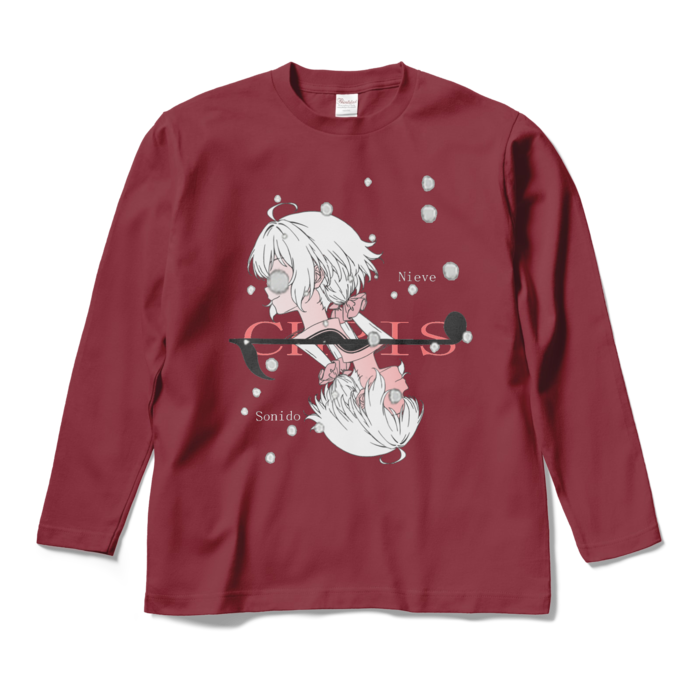 ロングスリーブTシャツ - M - バーガンディ