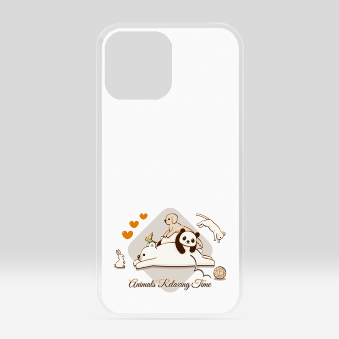 クリアiPhoneケース　白色　iPhone 13ProMax