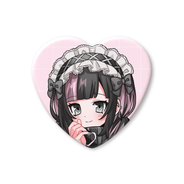 ハート缶バッ（SD） - 57 × 52.5mm