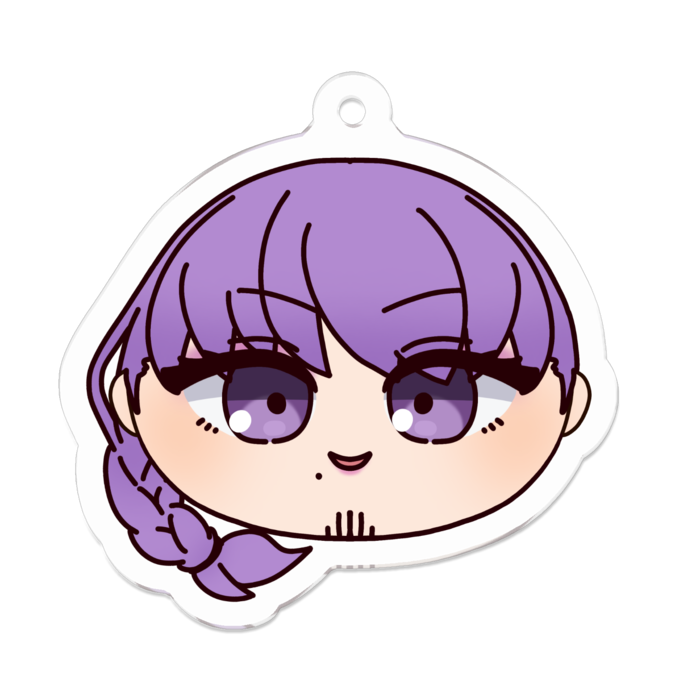 アクリルキーホルダー（コーティング） - 50 x 50 (mm)