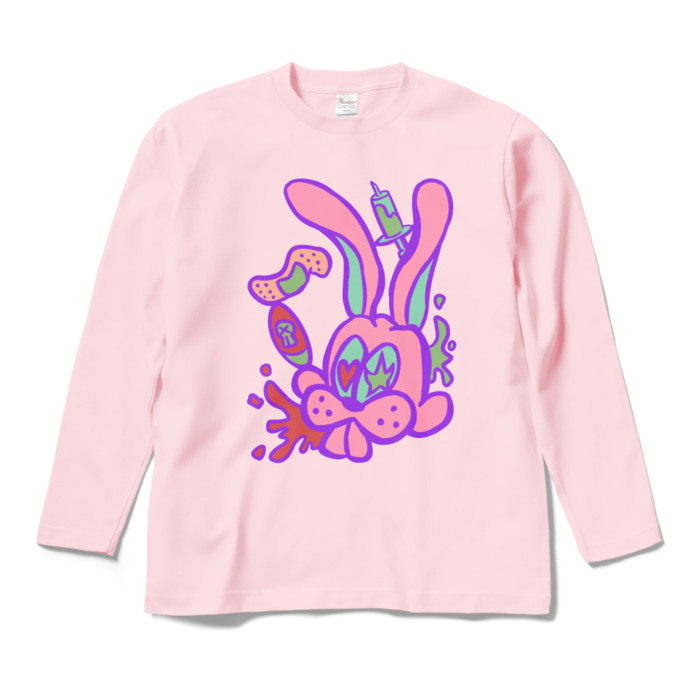 ロングスリーブTシャツ - M - ライトピンク