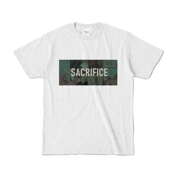 カラーTシャツ(淡色) - S - 正面 - アッシュ