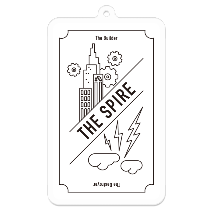 アクリルキーホルダー（コーティング） - 70 x 70 (mm)(1)