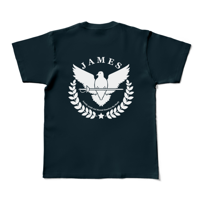 カラーTシャツ - M - ネイビー (濃色)(バックプリントのみ)