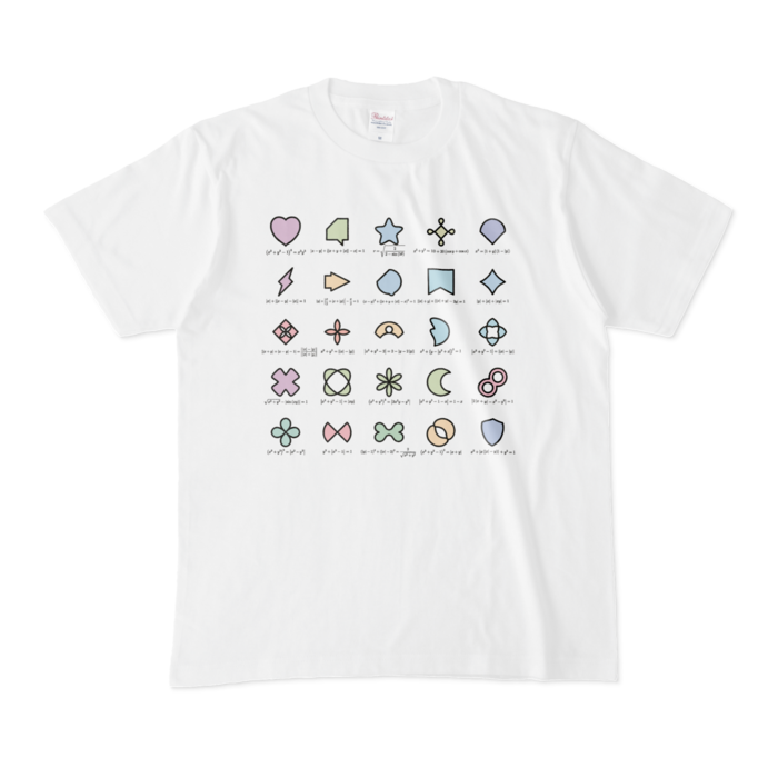 カラフルTシャツ - M - 白