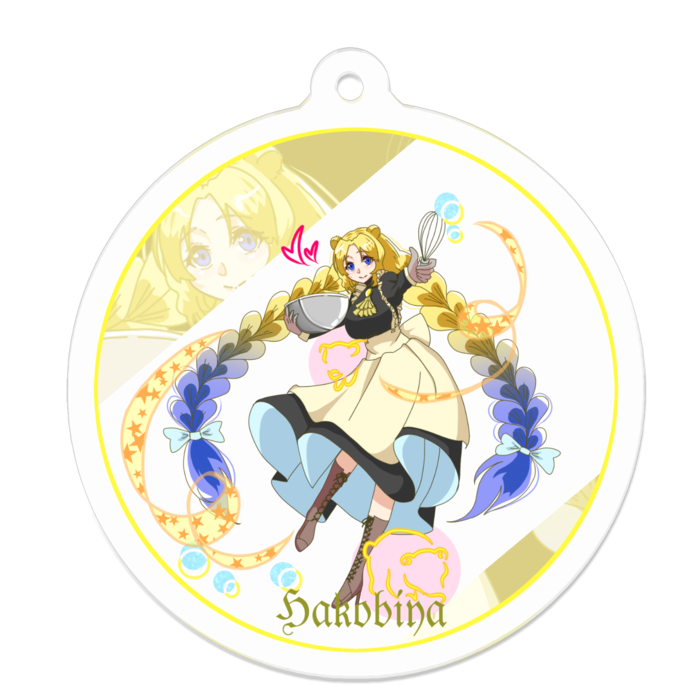 アクリルキーホルダー - 50 x 50 (mm)