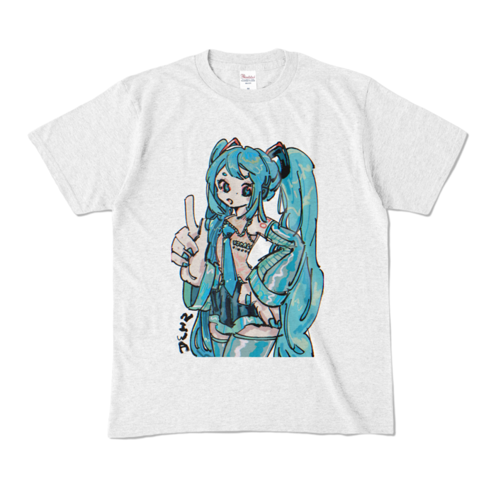 カラーTシャツ - M - アッシュ (淡色)