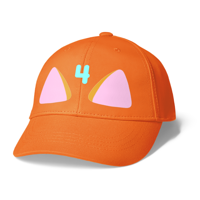 シクみたいなキャップ - オレンジ