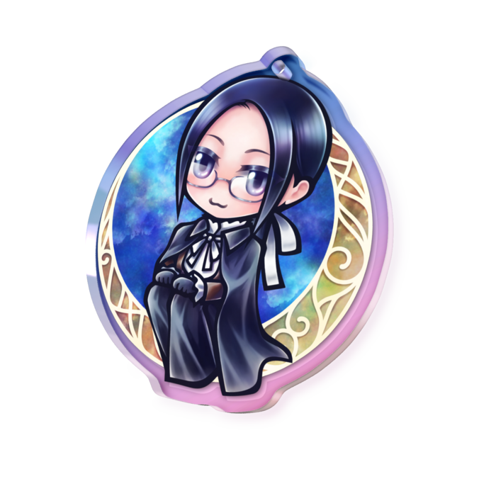 オーロラアクリルキーホルダー - 50 × 50mm