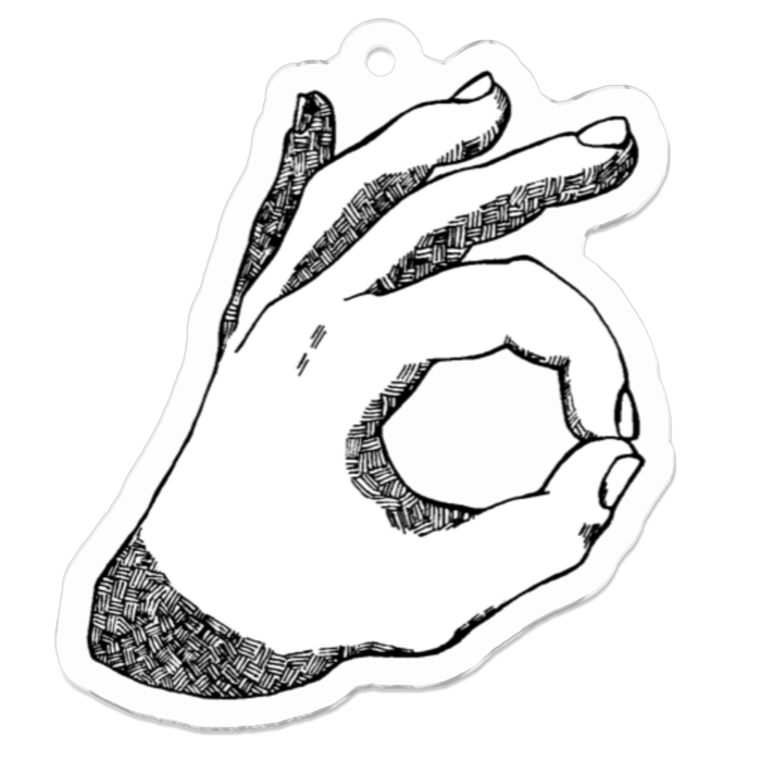 アクリルキーホルダー - 50 x 50 (mm)