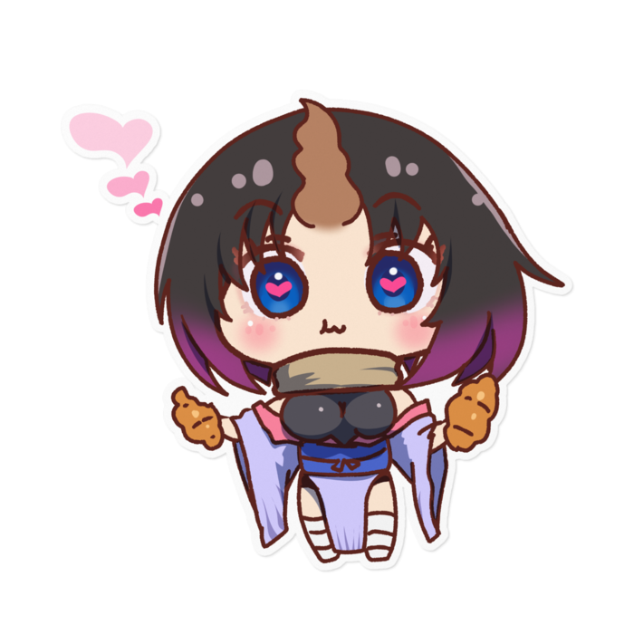 ステッカー（白） - 160 x 160 (mm)