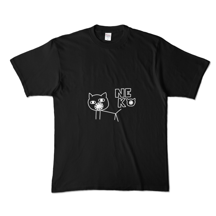 カラーTシャツ - XL - ブラック (濃色)