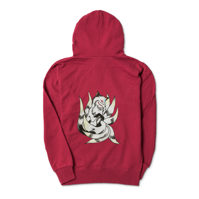 ジップパーカー - S - バーガンディ