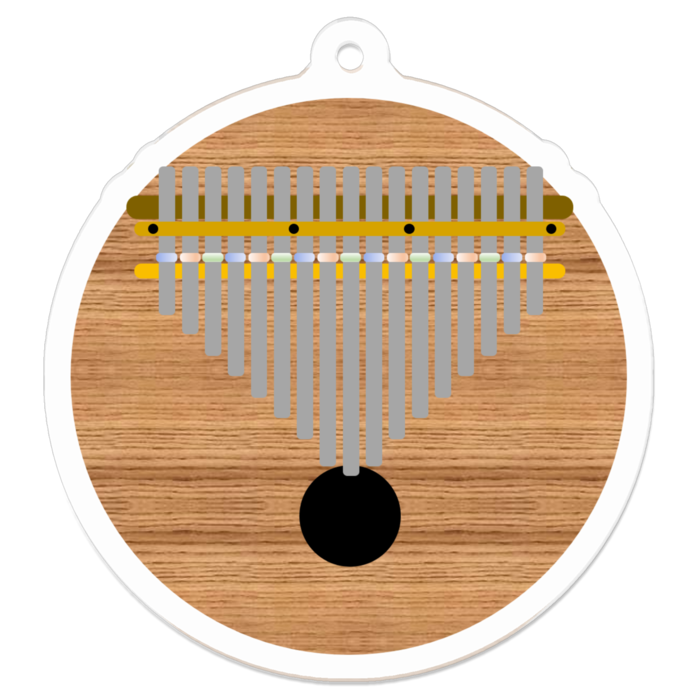 カリンバ丸型 - 50 x 50 (mm)