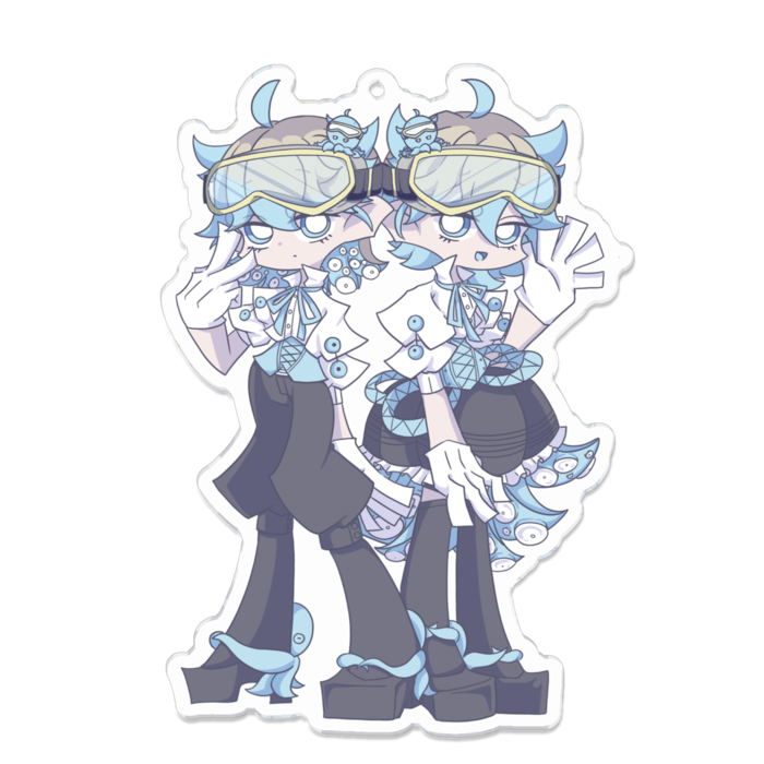 アクリルキーホルダー - 100 x 100 (mm)