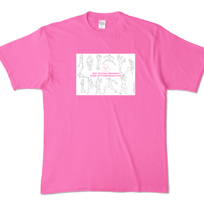 カラーTシャツ - XL - ピンク (濃色)