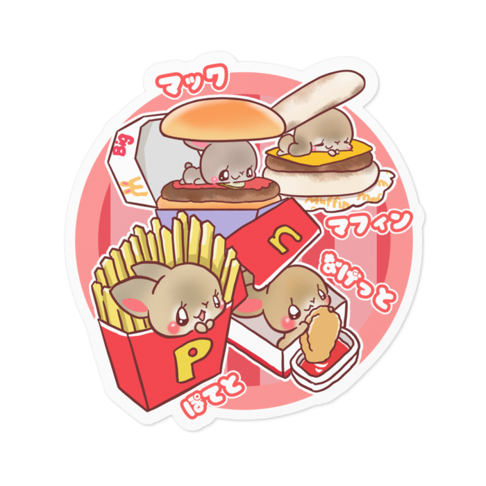 ステッカー - 100 x 100 (mm)