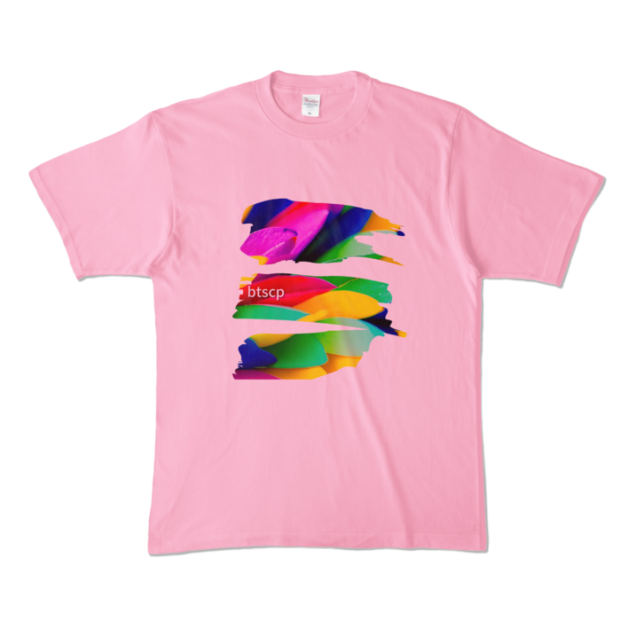 カラーTシャツ - XL - ピーチ (淡色)