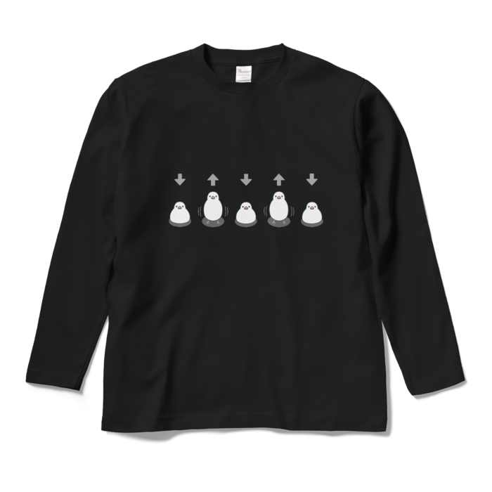ロングスリーブTシャツ　黒色　M