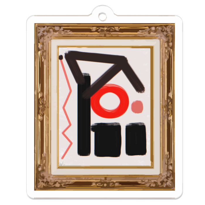 アクリルキーホルダー - 50 x 50 (mm)