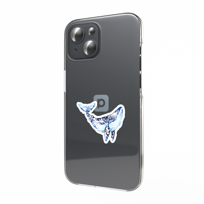 スマホステッカー - カラー(青)