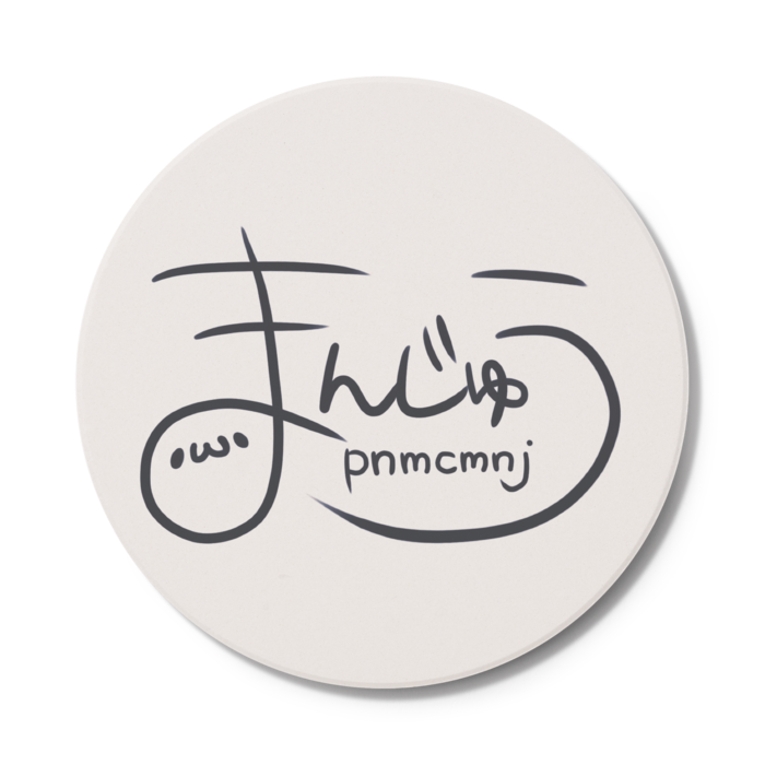 ロゴコースター - 円形